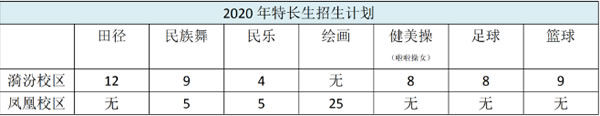 太原市外国语学校特长生招生计划