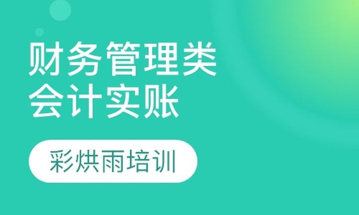 成都彩烘雨一对一财务管理类会计实账培训班